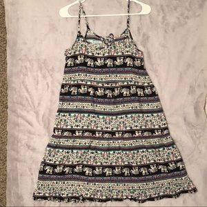 Maurices Lightweight Elephant Print Sundress